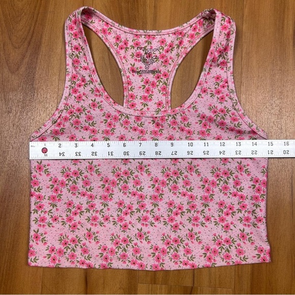 Evolution and Creation Pink Sleeveless Fitted Crop Top - Picture 6 of 7